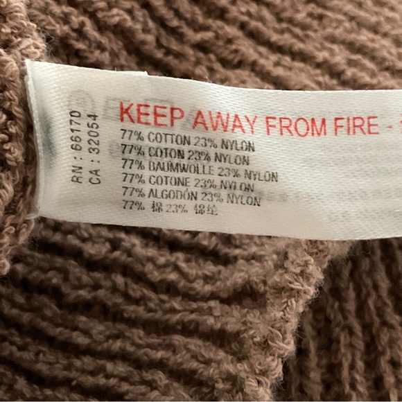 Free People Beach Sleeveless Sweater Sz XS Mock Neck Ribbed Knit Neutral Tan - Picture 10 of 10